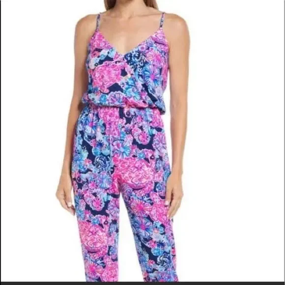 Lilly Pulitzer Dante Floral Sleeveless Jumpsuit.Size XXS - Picture 4 of 15